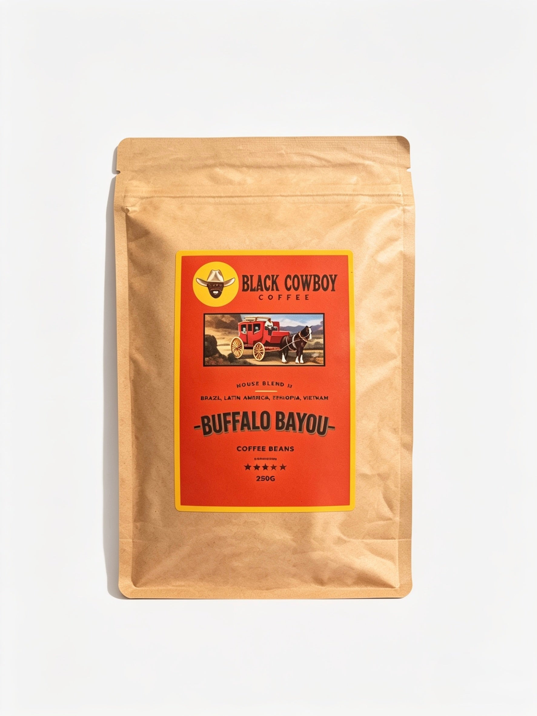 BLACK COWBOY COFFEE - BUFFALO BAYOU House Blend No2