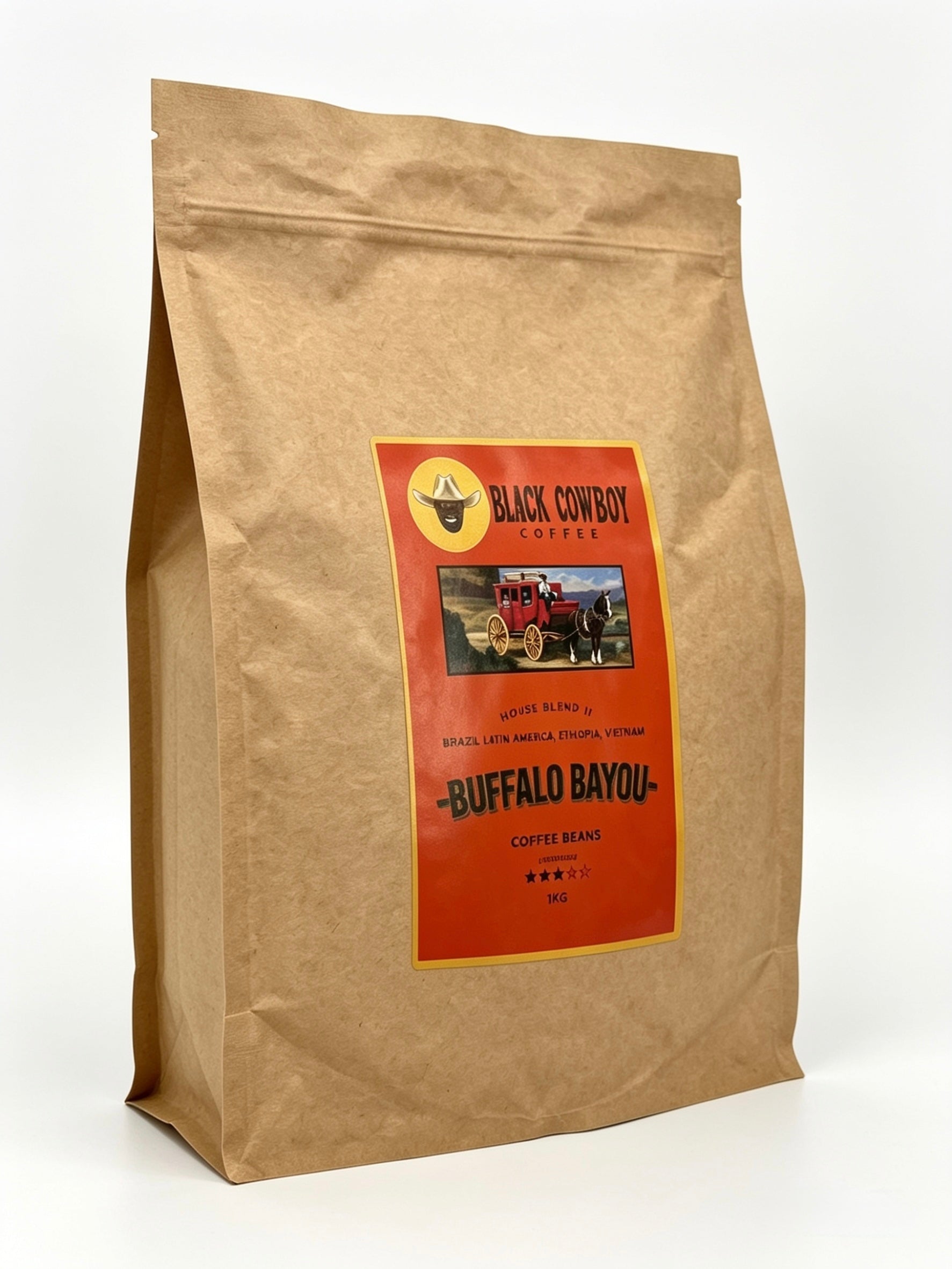 BLACK COWBOY COFFEE - BUFFALO BAYOU House Blend No2