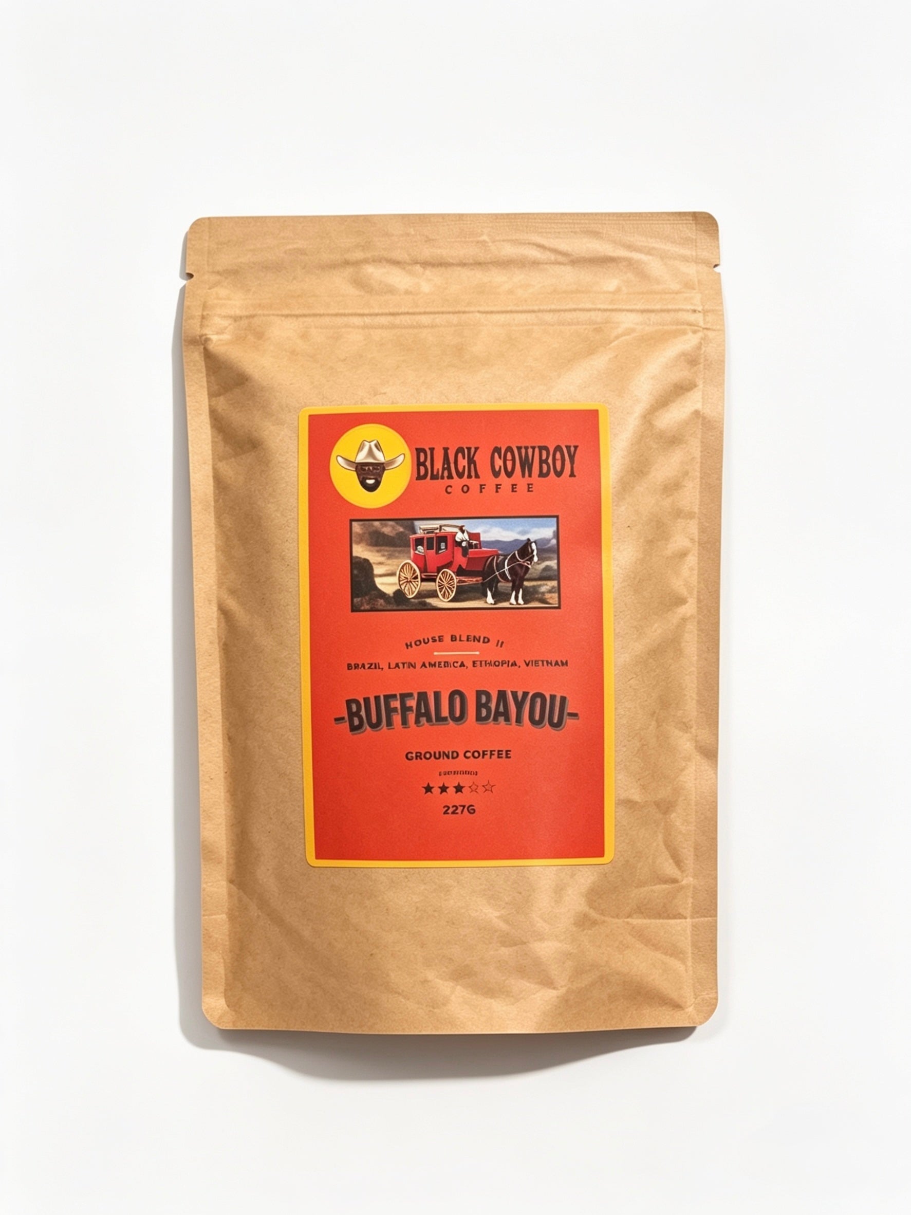 BLACK COWBOY COFFEE - BUFFALO BAYOU House Blend No2